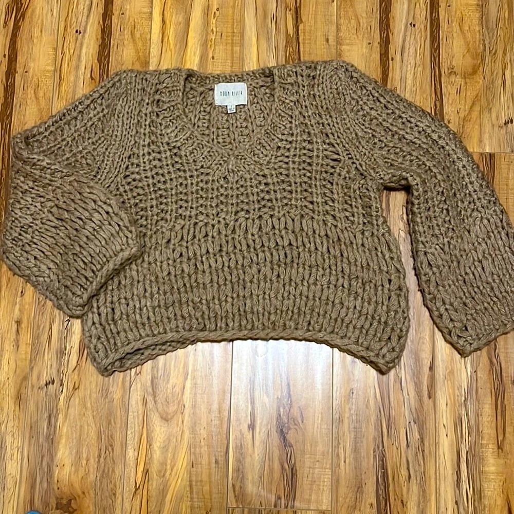 Moon River Bell Sleeve Sweater